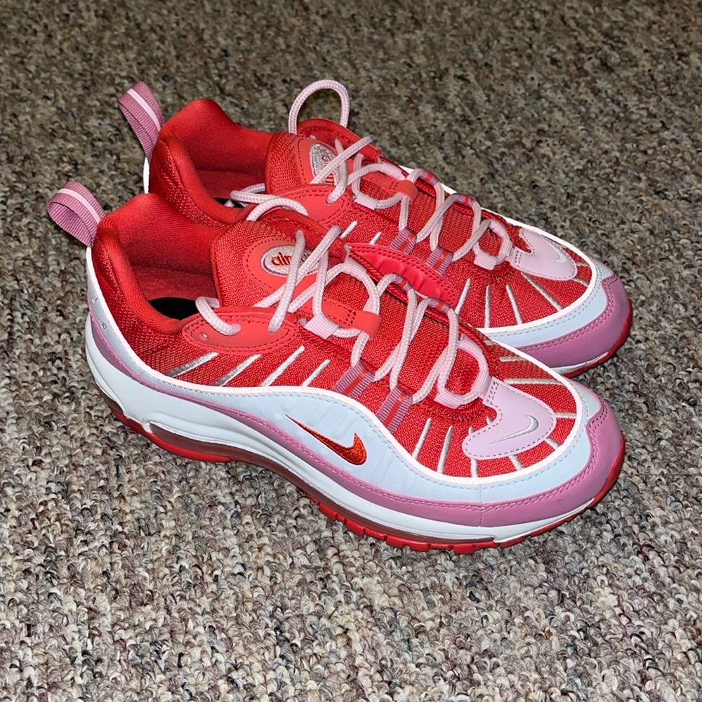 Pink and red Air Max